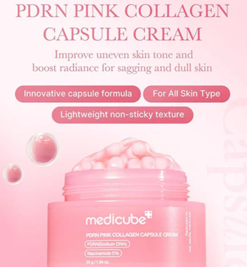 medicube PDRN Pink Collagen Capsule cream