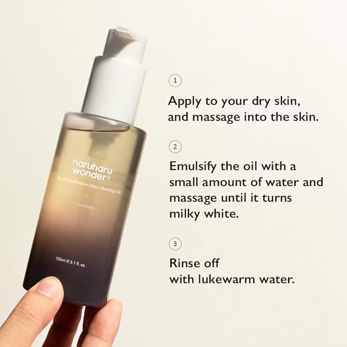 haruharu wonder Black Rice Moisture Cleansing Oil 5.1 fl.oz. (150 ml)