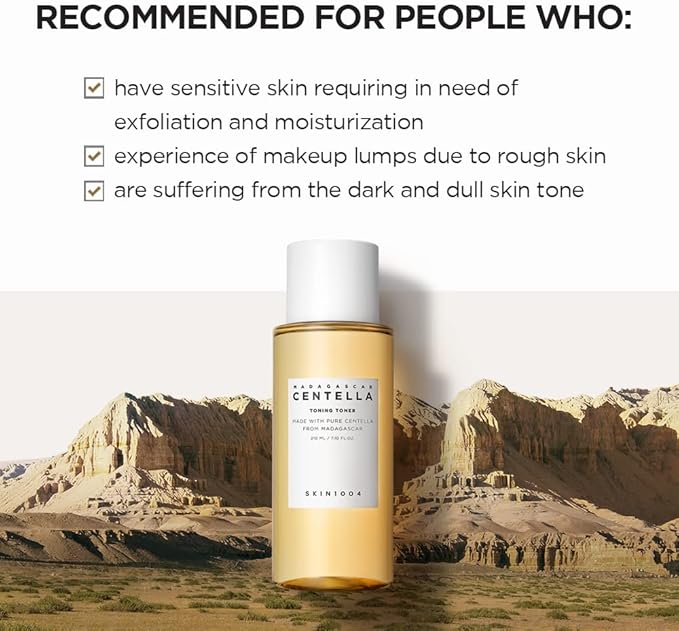 SKIN1004 Madagascar Toner Daily Skin Care Solution for Sensitive Acne-Prone Skin
