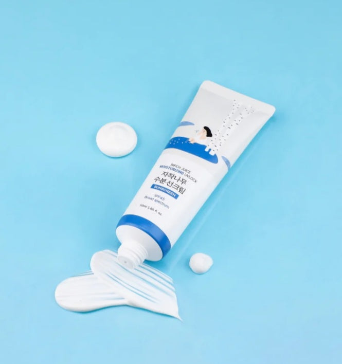 ROUND LAB Birch Moisturizing Sunscreen UVLock SPF 45+ Broad Spectrum 50mlx2