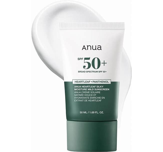 ANUA HEARTLEAF SILKY MOISTURE SUN CREAM