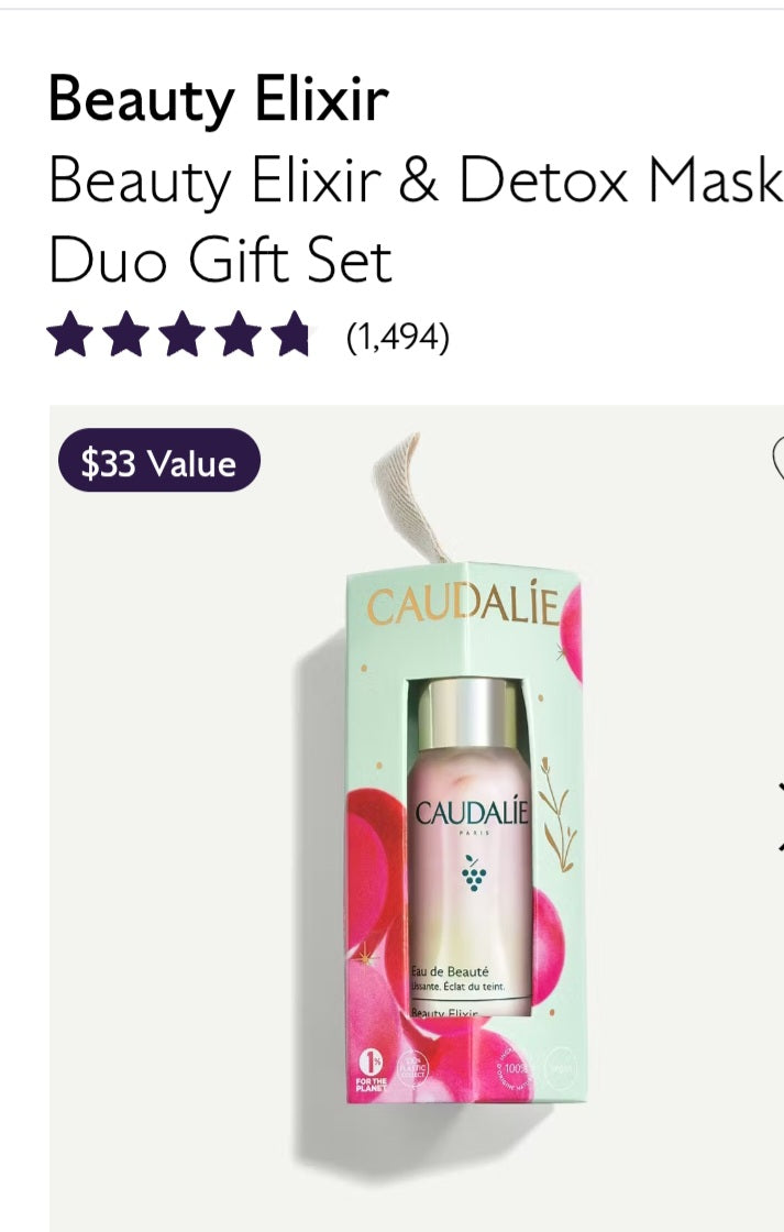 Beauty Elixir & Detox Mask Duo Gift Set