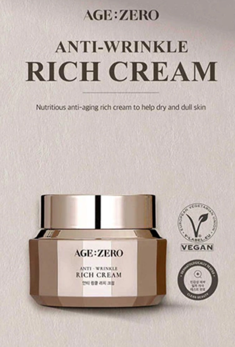 AGE:ZERO Anti Wrinkle Rich Cream 50ml