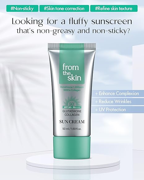 FROM THE SKIN Glutathione Collagen Sun Cream SPF 50+ PA++++