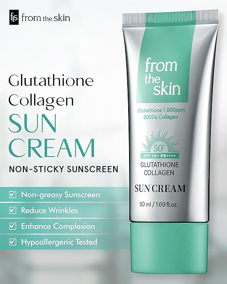 FROM THE SKIN Glutathione Collagen Sun Cream SPF 50+ PA++++