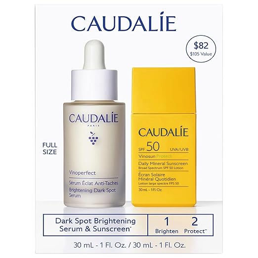 Caudalie Vinoperfect Brightening Dark Spot Serum +sunscreen set