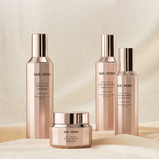 AGEZERO  Toner,Emulsion,Cream SET(Serum+Eye Cream FREE)