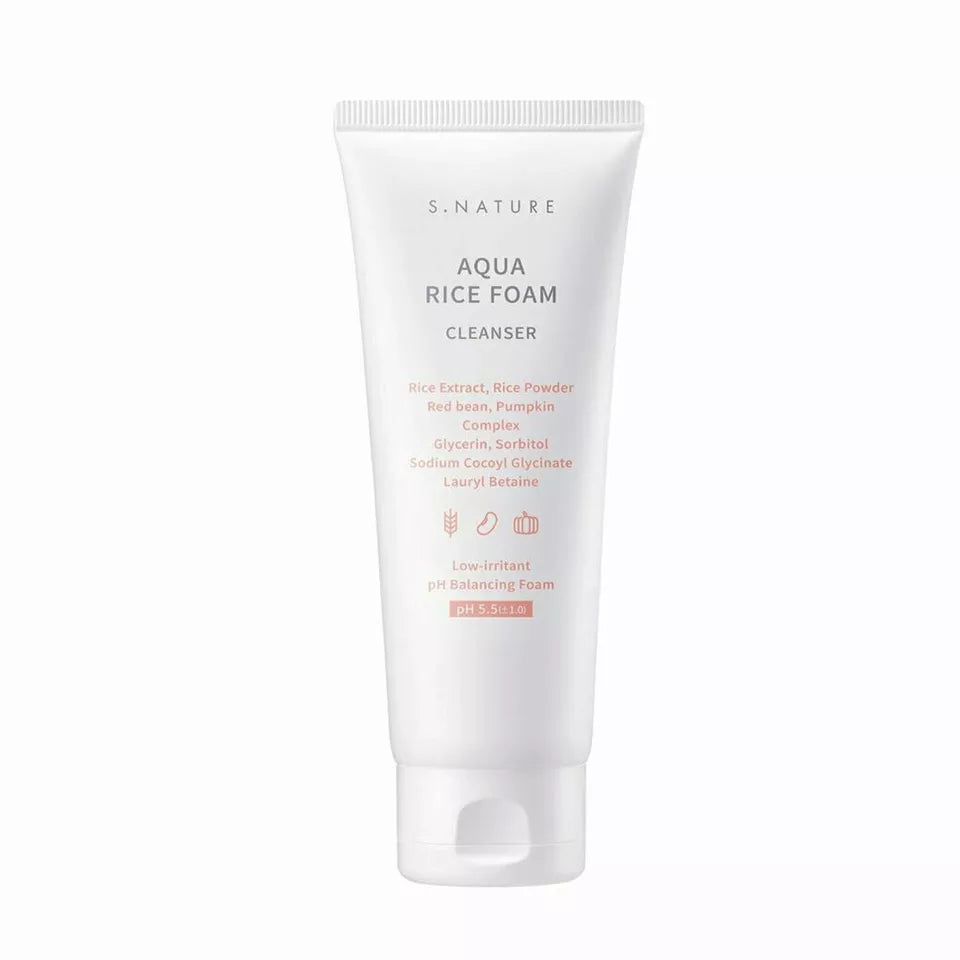 S.NATURE Aqua Rice Foam Cleanser